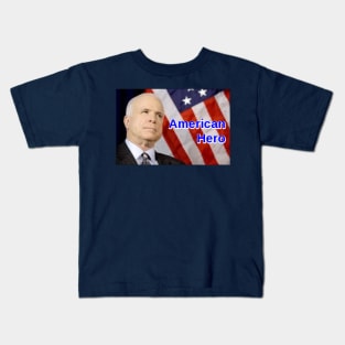 John McCain American Hero Kids T-Shirt